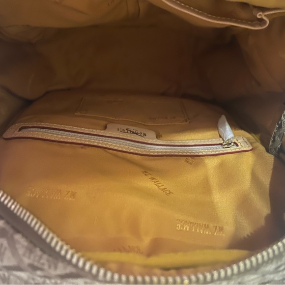 MZ Wallace Crosby Backpack Ivy Logo Jacquard.Size S - Picture 4 of 14